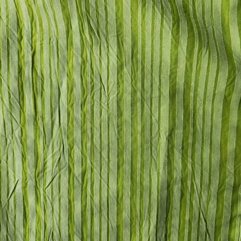 Additions by Chico's 3/4 Sleeve Green Striped Blouse/ Tunic, Size 1